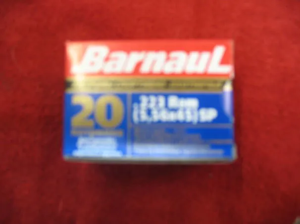 CARTUCCE DA CACCIA BARNAUL CAL.223 REM. 55 GRANI SOFT POINT