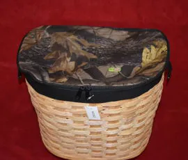 CESTO , DA , FUNGHI , IN , VIMINI , CON , COPERCHIO , IN , TELA , E , TRACOLLA