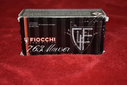 CARTUCCE FIOCCHI cal.7,63 MAUSER