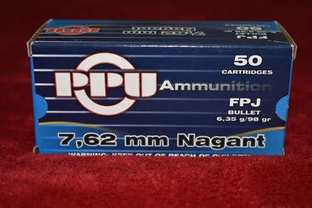 CARTUCCE PPU cal7,62 NAGANT