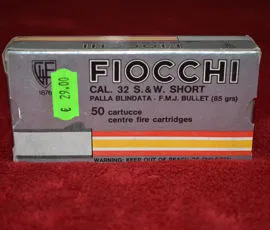 FIOCCHI cal.32 S&W SHORT