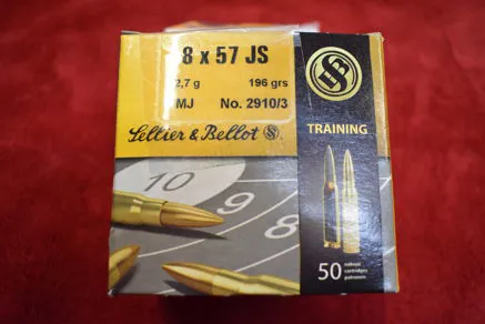 CARTUCCE SELLIER & BELLOT cal.8x57JS