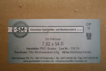 CARTTUCCE SM cal.7,62x54R