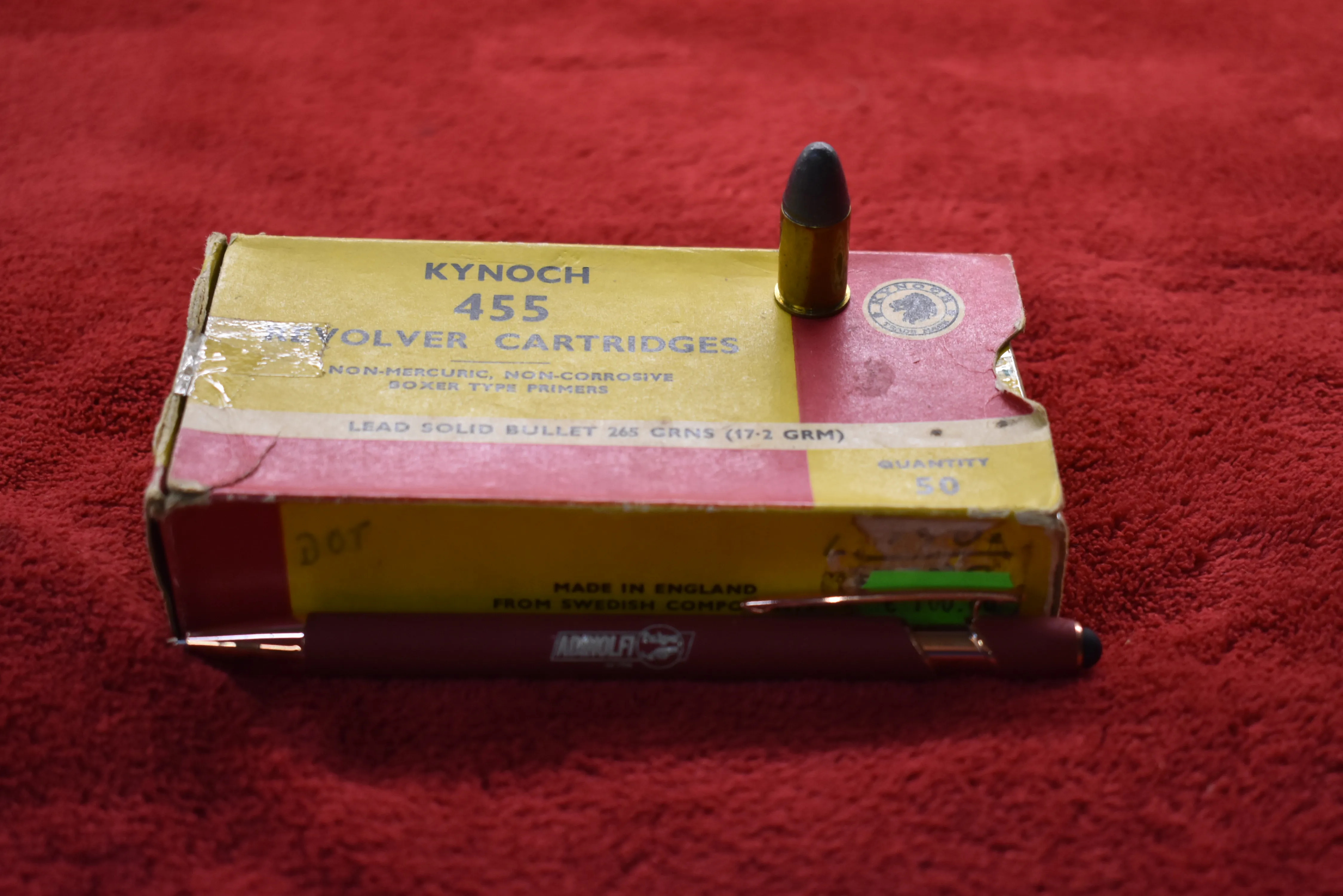 CARTUCCE D'EPOCA KINOCH CAL.455 REVOLVER WEBLEY