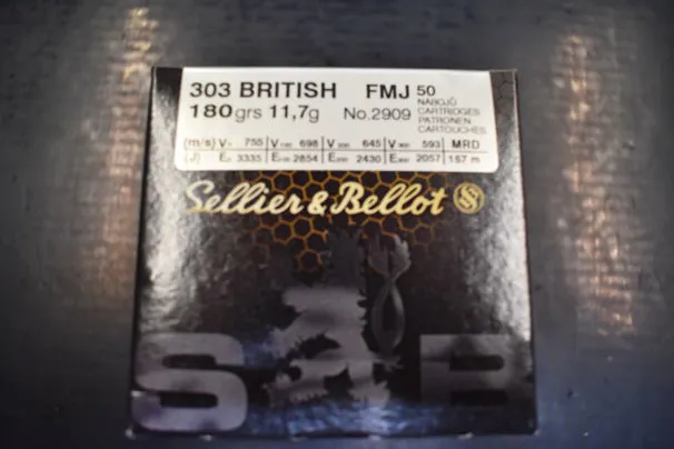 SELLIER & BELLOT CAL.303 BRITISH FMJ 180 GRS