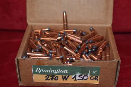 PALLE REMINGTON CAL.270W. 150 GRS SP