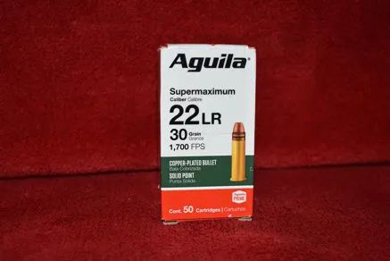 CARTUCCE AGUILA SUPERMAXIMUN cal.22LR 30 GRAINS 1700 FPS