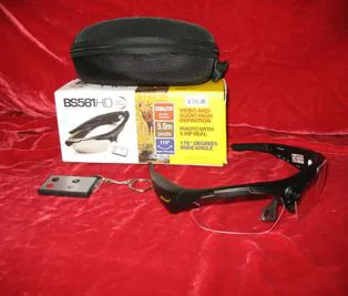 OCCHIALI PROFESSIONALI CON VIDEO E FOTOCAMERA BS PLANET